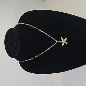 Starfish Gold Tone Necklace